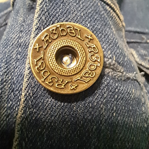 Mens Rebel (R3bel) Jean Jacket Size M - Picture 9 of 12